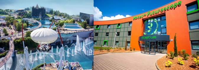 Offre de 13 hôtels de 1* à 4* dont l’Hôtel du Futuroscope qui présente l’avantage d’un accès direct sur le parc. (© Futuroscope JL.Audy) Offre de 13 hôtels de 1* à 4* dont l’Hôtel du Futuroscope qui présente l’avantage d’un accès direct sur le parc. (© Futuroscope JL.Audy)