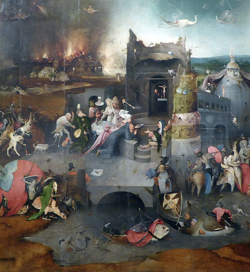 MNAA Centre du triptyque de Jérôme Bosch, La Tentation de Saint Antoine © Catherine Gary MNAA Centre du triptyque de Jérôme Bosch, La Tentation de Saint Antoine © Catherine Gary