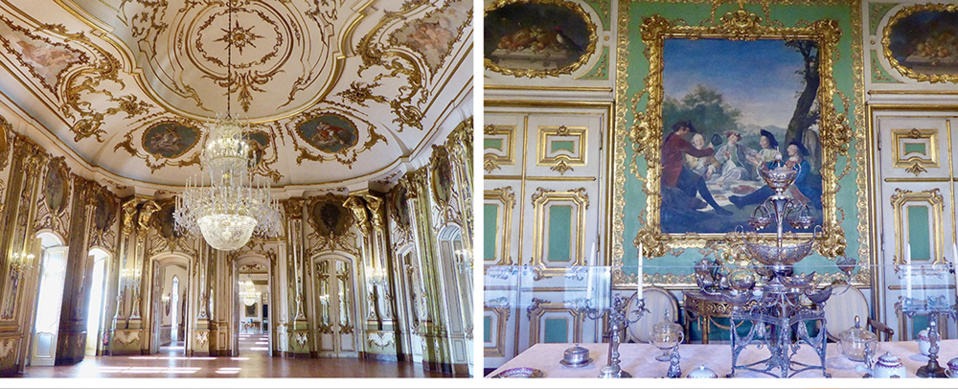Palais Royal de Queluz. Salle de bal. La salle à manger © Catherine Gary