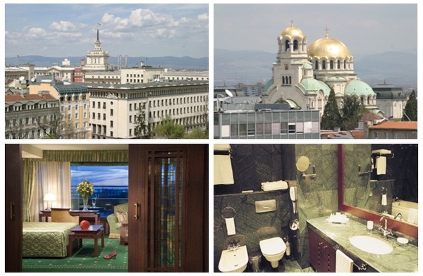 Des fenêtres du Grand Hotel Sofia des vues admirables dont l'une sur la magnifique cathédrale Alexandre-Nevski , une cathédrale orthodoxe de style néo-byzantin (Crédit photos DR)