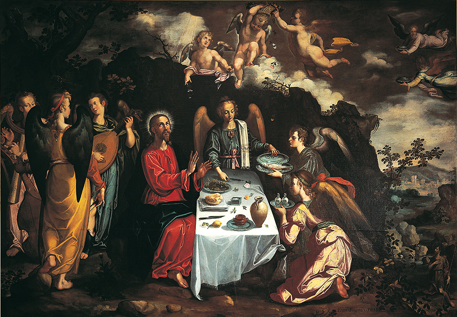 Musée Goya. Francisco Pacheco.  Le Christ servi par les anges © Musée Goya Castres Musée Goya. Francisco Pacheco.  Le Christ servi par les anges © Musée Goya Castres