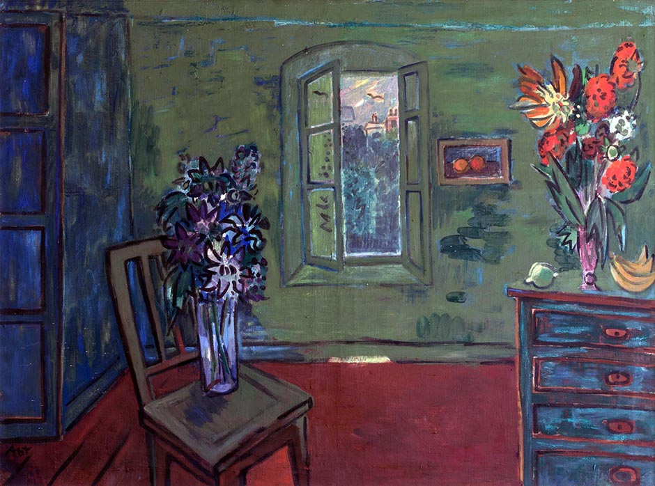 Intérieur aux bouquets de fleurs © Vincent Boutin