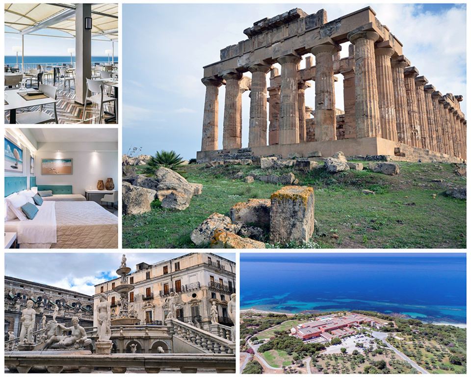 Le resort Torre del Barone au design moderne possèdent 231 chambres réparties dans une structure de 5 étages reliés par 4 ascenseurs.Palerme est une porte d’entrée vers les splendeurs archéologiques, ici le temple de Sélinonte, ancienne cité grecque, fondée au VIIe siècle avant J.-C., mais aussi naturelles de la Sicile, avec ses plages magnifiques, ses montagnes pittoresques et ses nombreuses réserves naturelles @ Torre del Barone, David Raynal Le resort Torre del Barone au design moderne possèdent 231 chambres réparties dans une structure de 5 étages reliés par 4 ascenseurs.Palerme est une porte d’entrée vers les splendeurs archéologiques, ici le temple de Sélinonte, ancienne cité grecque, fondée au VIIe siècle avant J.-C., mais aussi naturelles de la Sicile, avec ses plages magnifiques, ses montagnes pittoresques et ses nombreuses réserves naturelles @ Torre del Barone, David Raynal