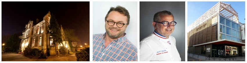 De gauche à droite : Week-ends insolites au Manoir Epinal © Jean-François Hamard 2/ Jean-Sébastien Petitdemange - le parrain des Dîners Insolites 2015 2016 © Ghislain Gérin ; 3/ le chef Joseph Viola à la tête de deux bouchons lyonnais labellisés à Saint-Jean-© JF Hamard; 4/L'espace la Souris Verte à Epinal, l'un des lieux des Dîners Insolites. -© DR De gauche à droite : Week-ends insolites au Manoir Epinal © Jean-François Hamard 2/ Jean-Sébastien Petitdemange - le parrain des Dîners Insolites 2015 2016 © Ghislain Gérin ; 3/ le chef Joseph Viola à la tête de deux bouchons lyonnais labellisés à Saint-Jean-© JF Hamard; 4/L'espace la Souris Verte à Epinal, l'un des lieux des Dîners Insolites. -© DR