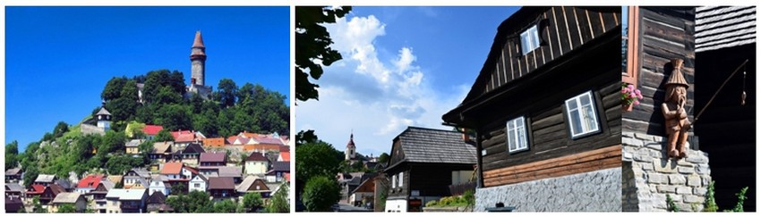 Au détour d’une route verdoyante surgit bientôt Štramberk, surnommée par ses nombreux admirateurs la Bethléem de Valašsko, en raison de ses ruelles élégantes et la beauté de ses maisons de bois des 18e et 19e siècles.   ©  David Raynal