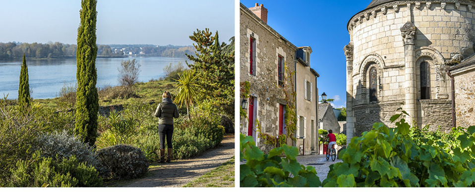 1/ Jardin Mediterranéen 2/ Eglise romane de Savennieres © Sebastien Gaudard-Anjou Tourisme. 1/ Jardin Mediterranéen 2/ Eglise romane de Savennieres © Sebastien Gaudard-Anjou Tourisme.