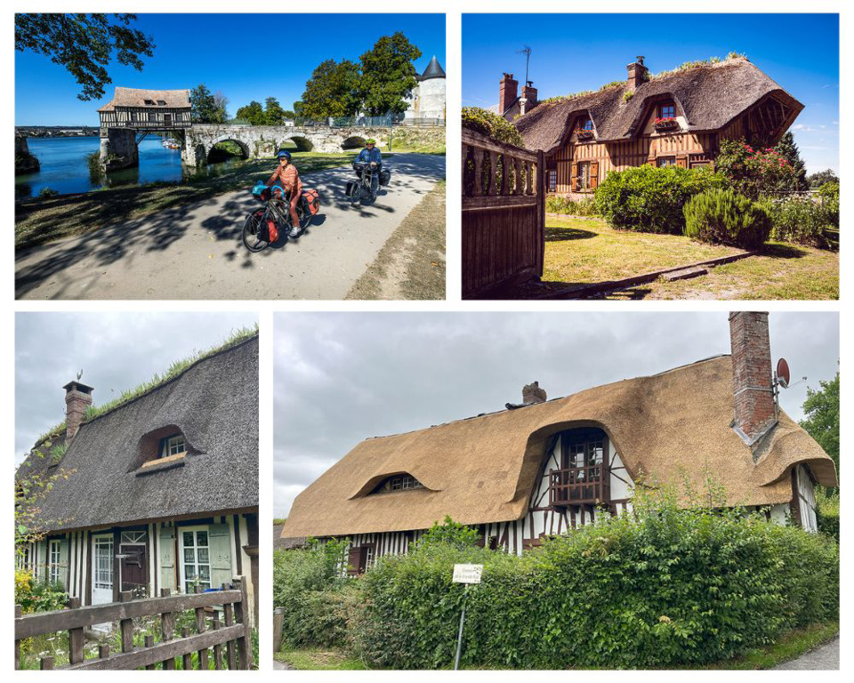 Des toits de chaume, coiffés d’iris, c'est la Route des Chaumières @ JLP, Départemet de l'Eure, A.Papa Des toits de chaume, coiffés d’iris, c'est la Route des Chaumières @ JLP, Départemet de l'Eure, A.Papa