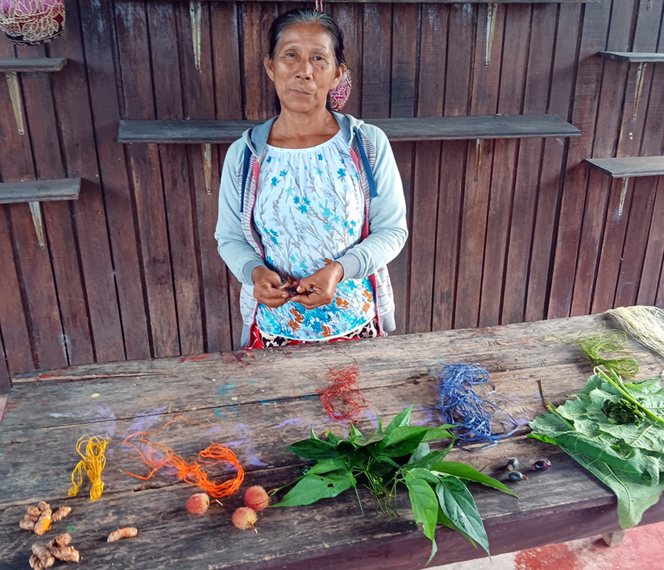 -	Communauté San Jorge Démonstration de teintures naturelles@ Claude Vautrin -	Communauté San Jorge Démonstration de teintures naturelles@ Claude Vautrin