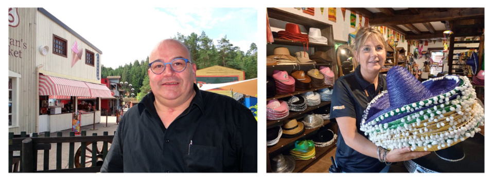 Patrice Fleurent à la direction du parc et sa sœur Nadia à celles des boutiques et des créations. © Bertrand Munier Patrice Fleurent à la direction du parc et sa sœur Nadia à celles des boutiques et des créations. © Bertrand Munier