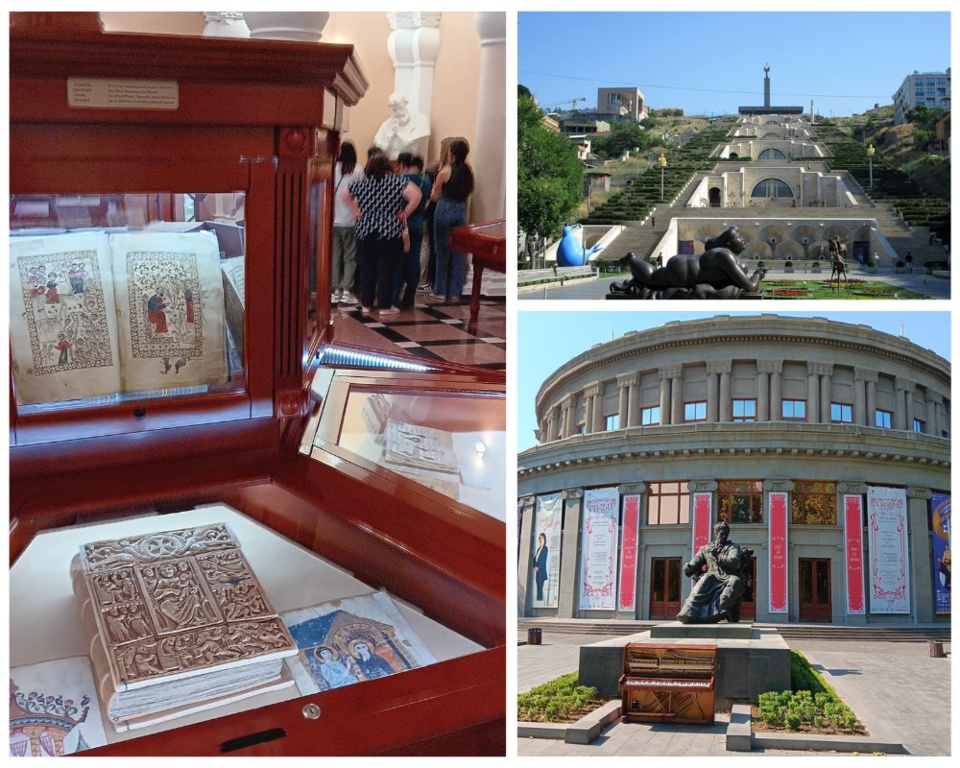 Yerevan, Matenadaran Musée des manuscrits,  cascade, opéra Place de France @ Claude Vautrin Yerevan, Matenadaran Musée des manuscrits,  cascade, opéra Place de France @ Claude Vautrin