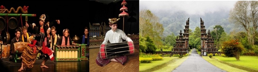 Photos 1 et 2/ art du gamelan, un art musical fascinant provenant d’une culture très ancienne issue de la région centrale de Java. (Crédit photos DR), 3/ Un paysage balinais (Crédit photo DR) Photos 1 et 2/ art du gamelan, un art musical fascinant provenant d’une culture très ancienne issue de la région centrale de Java. (Crédit photos DR), 3/ Un paysage balinais (Crédit photo DR)