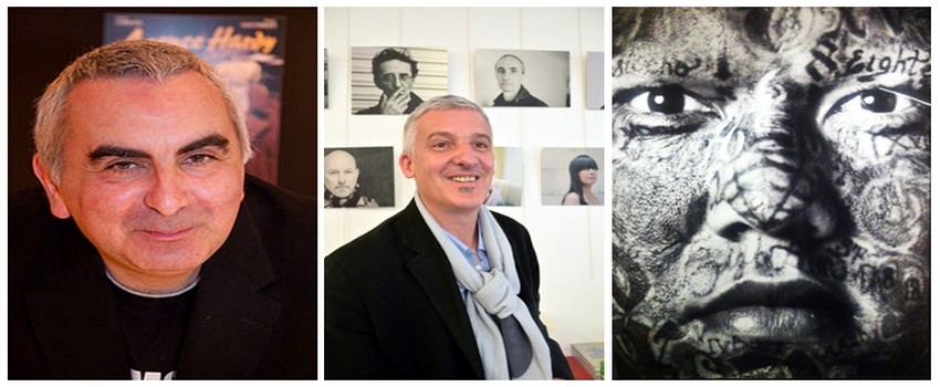 De gauche à droite : Tonino Benacquista, romancier et scénariste à l’imaginaire débordant, présidera le salon du livre Amerigo Vespucci.; Olivier Huguenot, libraire à Saint-Dié-des-Vosges et coordonnateur de cette manifestation littéraire ; Aborigènes et Tatouages rituels ; (Crédit photos DR et David Raynal) De gauche à droite : Tonino Benacquista, romancier et scénariste à l’imaginaire débordant, présidera le salon du livre Amerigo Vespucci.; Olivier Huguenot, libraire à Saint-Dié-des-Vosges et coordonnateur de cette manifestation littéraire ; Aborigènes et Tatouages rituels ; (Crédit photos DR et David Raynal)