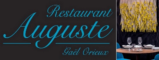 Logo du restaurant de Gaël Orieux; œuvre du plasticien Christian Astuguevieille;  © DR
