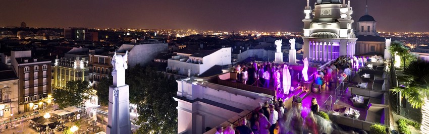 Sur les terrasses du Manhattan madrilène.