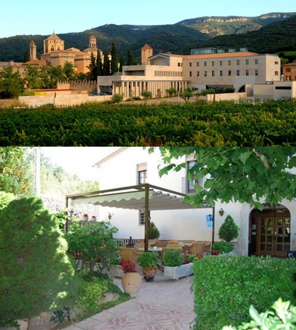 1/Site du monastère de Poblet ou se trouvent les chambres à l'auberge hostatgeria © DR ; 2/ Tout le charme du restaurant Masia del Cadet à 1km de Poblet. © DR 1/Site du monastère de Poblet ou se trouvent les chambres à l'auberge hostatgeria © DR ; 2/ Tout le charme du restaurant Masia del Cadet à 1km de Poblet. © DR