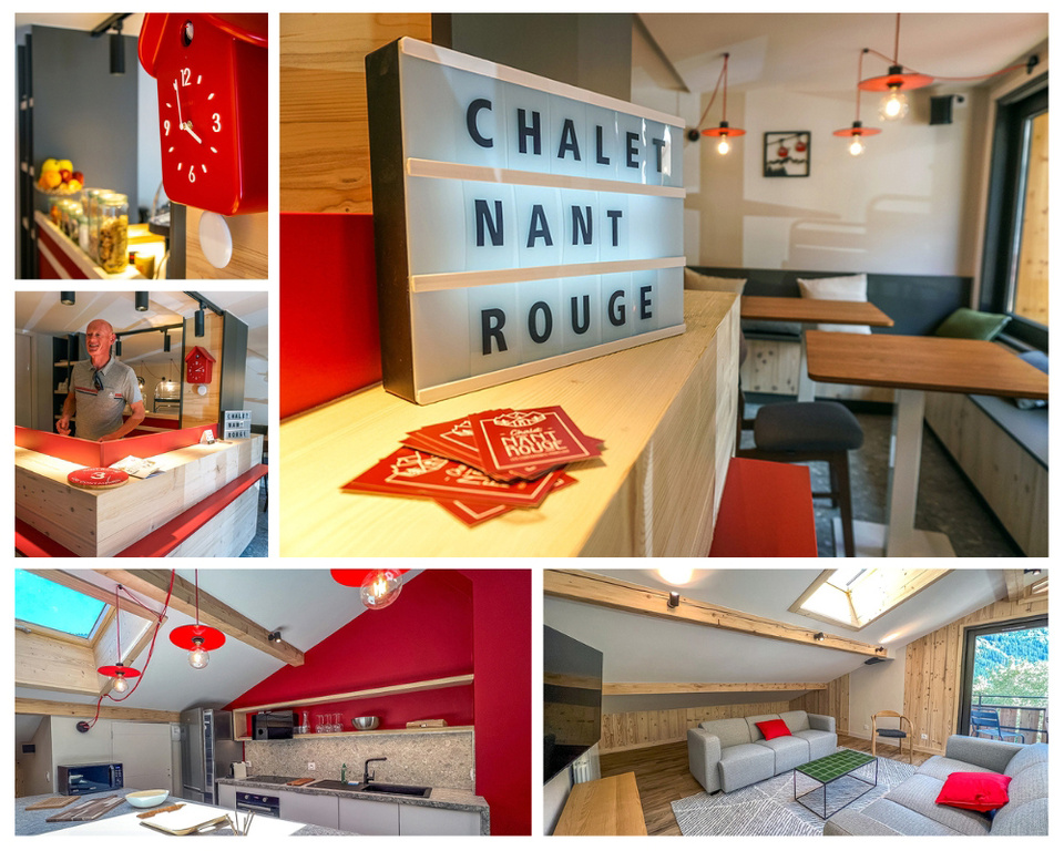 Le chalet du Nant Rouge est une bâtisse de 1962 qui a été entièrement rénovée par Carole et Alexandre Vial © Les Contamines Tourisme Le chalet du Nant Rouge est une bâtisse de 1962 qui a été entièrement rénovée par Carole et Alexandre Vial © Les Contamines Tourisme