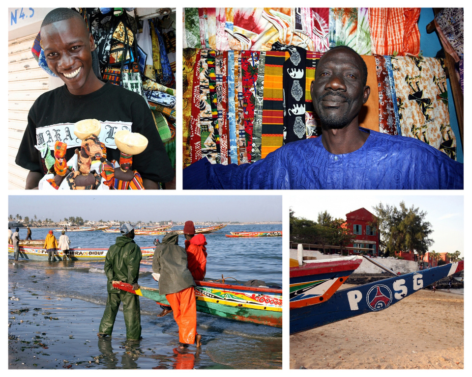 Plage, pêcheurs et marchands sur l'île de Gorée et à Dakar © David Raynal. Plage, pêcheurs et marchands sur l'île de Gorée et à Dakar © David Raynal.