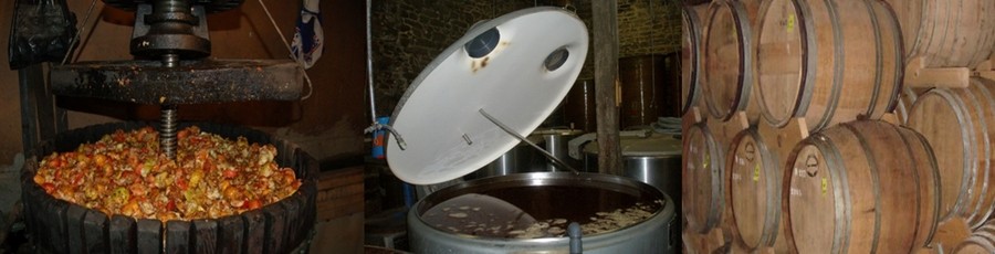 La filière fermière et artisanale représente 16% de la production bretonne soit environ 70 000 hl. © 1 et 2 DR, 3/ Fûts de Pommeau chez Guy Le Lay (© www.pommeaudebretagne.com) La filière fermière et artisanale représente 16% de la production bretonne soit environ 70 000 hl. © 1 et 2 DR, 3/ Fûts de Pommeau chez Guy Le Lay (© www.pommeaudebretagne.com)