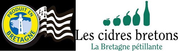 1/Drapeau produit en Bretagne; Logo ©  CidresBretons