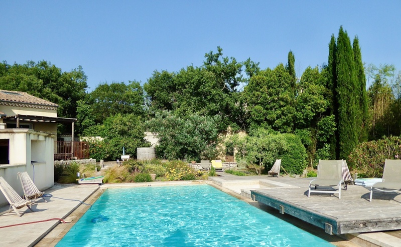 La Maison d'hôtes Les Carriers côté piscine ©Catherine Gary