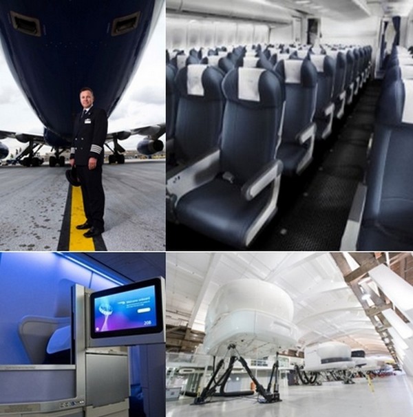 Lors des cours les participants sont invités à  monter à bord d’un simulateur de vol afin de mettre en pratique leurs acquis. © British Airways