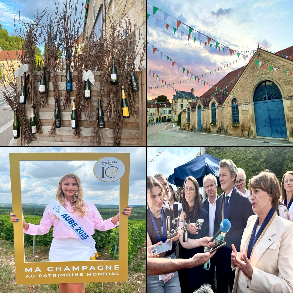 Les 26 et 27 juillet derniers, la commune des Riceys a célébré en présence d’Annie Genevard, ministre de l’Agriculture, de François Baroin, maire de Troyes… et de Miss Aube les 30 ans de sa Route du Champagne en Fête Les 26 et 27 juillet derniers, la commune des Riceys a célébré en présence d’Annie Genevard, ministre de l’Agriculture, de François Baroin, maire de Troyes… et de Miss Aube les 30 ans de sa Route du Champagne en Fête