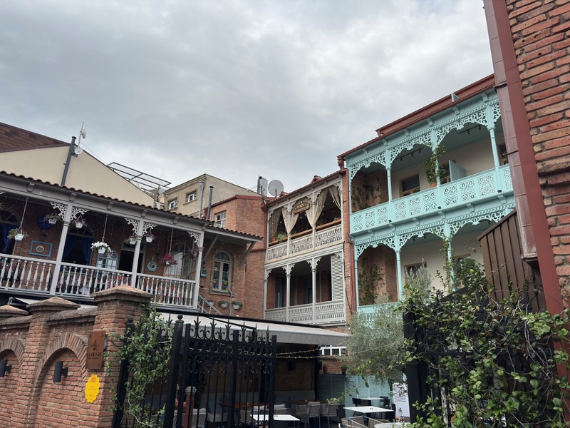 Tbilissi Géorgie Juillet 25 Vieille ville Tbilissi Géorgie Juillet 25 Vieille ville