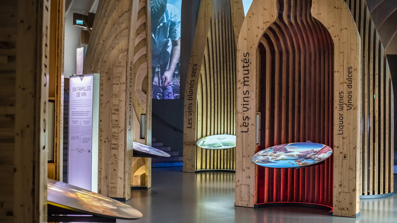 Les six familles de vins ©Cité du Vin Les six familles de vins ©Cité du Vin