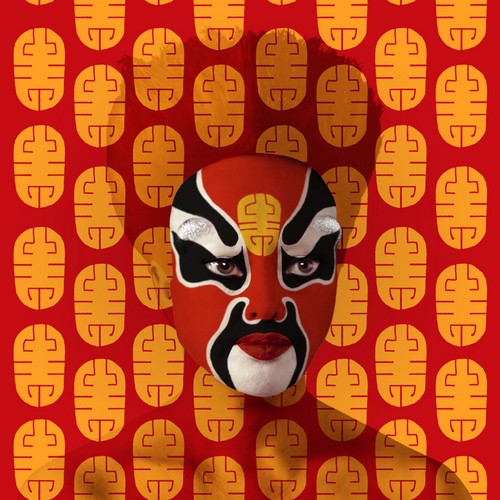 Dans sa série Masques de l’Opéra de Pékin une des oeuvres du Français Orlan, qui vit entre Paris, Los Angeles et New York .© abbayedejumièges Dans sa série Masques de l’Opéra de Pékin une des oeuvres du Français Orlan, qui vit entre Paris, Los Angeles et New York .© abbayedejumièges
