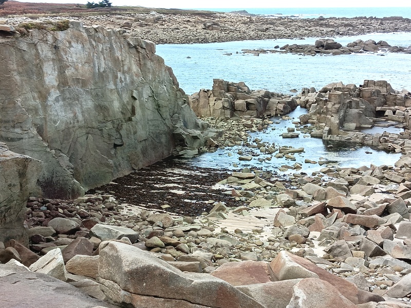île Grande, les carrières