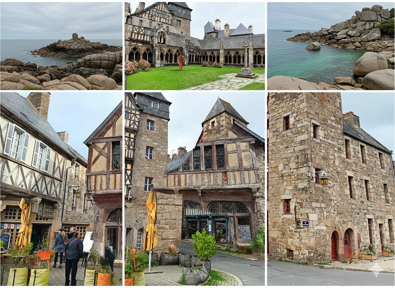 Dans le Trégor en Nord-Bretagne Dragon rouge, granit rose et prés bleus