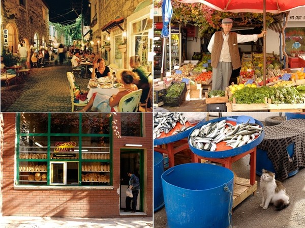 La petite ville d'Alaçati en Turquie se met en fête et se prépare à célébrer son festival des herbes. © explorealacati. All Rights Reserved La petite ville d'Alaçati en Turquie se met en fête et se prépare à célébrer son festival des herbes. © explorealacati. All Rights Reserved