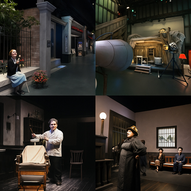 Les décors du studio où l'on retrouve les scènes mythiques de Charlot