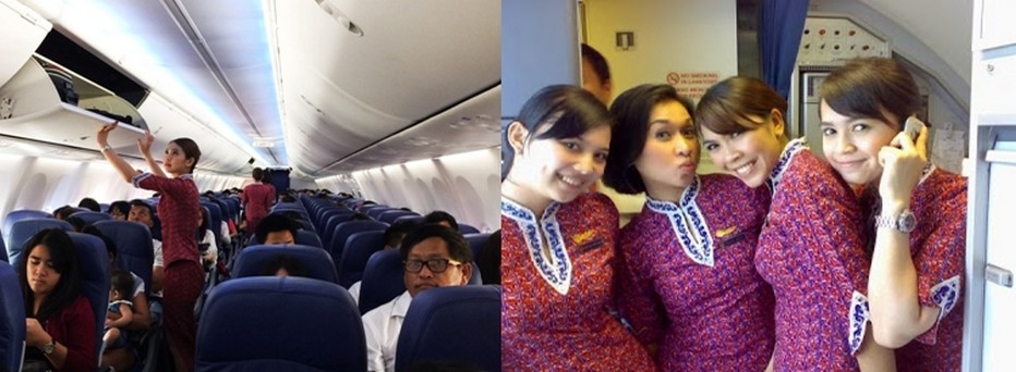 Avec un casting d’hôtesses de l’air (PNC) a faire pâlir d’envie les majors, toutes de sarong vêtues, Thai Lion Air se veut proche des clients et cultive la bonne humeur, le sourire, et aussi et surtout aligne de bonnes fréquences sur chacune de ses routes.© Richard Bayon Avec un casting d’hôtesses de l’air (PNC) a faire pâlir d’envie les majors, toutes de sarong vêtues, Thai Lion Air se veut proche des clients et cultive la bonne humeur, le sourire, et aussi et surtout aligne de bonnes fréquences sur chacune de ses routes.© Richard Bayon