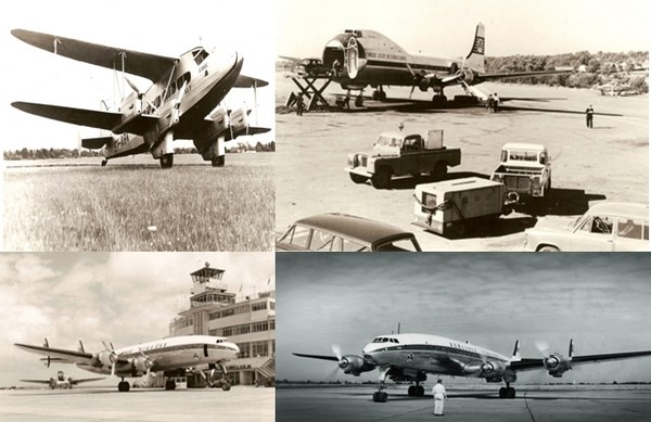 Les différents avions qui ont marqué l'histoire de la compagnie Aer Lingus : En haut à gauche : DH 86a EI-ABK Eire; à droite : Aer Lingus Carvair aircraft circa 1960s; En bas à gauche : DAP 1947-48 ; A droite : 1950s transatlantic flight ; © Archives Aer Lingus Les différents avions qui ont marqué l'histoire de la compagnie Aer Lingus : En haut à gauche : DH 86a EI-ABK Eire; à droite : Aer Lingus Carvair aircraft circa 1960s; En bas à gauche : DAP 1947-48 ; A droite : 1950s transatlantic flight ; © Archives Aer Lingus