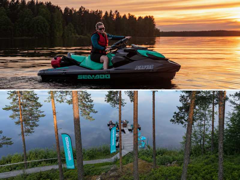GLISSE DOUCE EN SEA-DOO SUR LES LACS FINLANDAIS