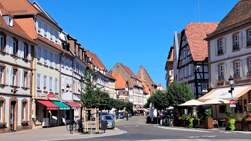 Centre ville de Wissembourg, l'un des Plus beaux détours en France ©Catherine Gary