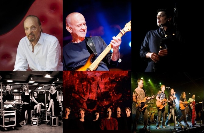 1/ Alan Stivell © D.R.; 2/ DanArBraz ©  D.R. ; 3/ José Angel Hevia lors de sa prestation au festival en 2013 © D.R.; 4/ TheCorrs © DR; 5/ CeolMor © PatrickMolard ; 6/ Grande nuit australienne ;  ©  www.festival-interceltique.bzh;