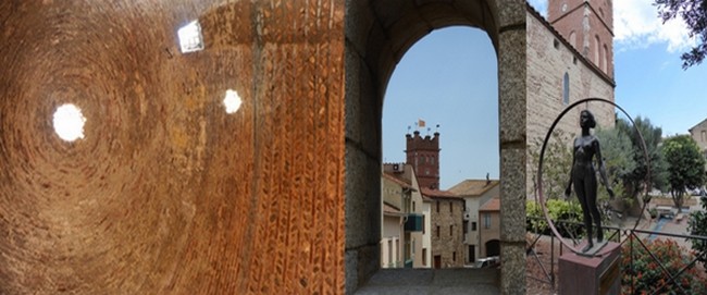 De gauche à droite : Vaste puits à glace du XVIIè siècle creusé dans la roche, une voûte parfaite aujourd’hui inoccupée vers laquelle on se faufile par un étroit escalier. On redescend ensuite dans une autre fraîcheur, celle des ruelles étroites menant à la Galerie des Hospices dont les expositions sont chaque fois un événement. © Catherine Gary De gauche à droite : Vaste puits à glace du XVIIè siècle creusé dans la roche, une voûte parfaite aujourd’hui inoccupée vers laquelle on se faufile par un étroit escalier. On redescend ensuite dans une autre fraîcheur, celle des ruelles étroites menant à la Galerie des Hospices dont les expositions sont chaque fois un événement. © Catherine Gary