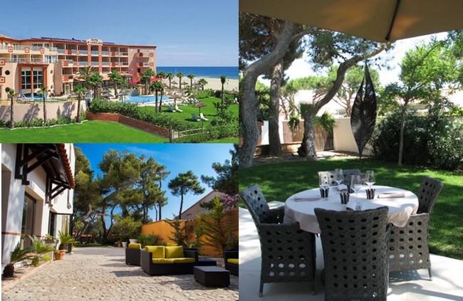 De gauche à droite façade de l'Hôtel**** Les Flamands Roses © DR; Déjeuner sur la terrasse du restaurant "Le Clos des Pins"© DR ; Le cadre calme et serein du Host et Vinum..© DR De gauche à droite façade de l'Hôtel**** Les Flamands Roses © DR; Déjeuner sur la terrasse du restaurant "Le Clos des Pins"© DR ; Le cadre calme et serein du Host et Vinum..© DR