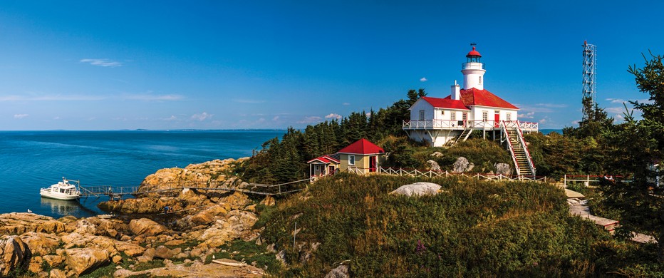 Phare du Pot à l’Eau-de-Vie, entièrement restauré et classé monum Pent historique.@ Patrick Matte