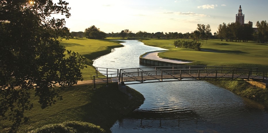 Au cœur d’un environnement privilégié de 60 hectares de jardin tropical, le parcours de golf du Biltmore est un parcours 18 trous par 71, dessiné par Donald Ross, l'un des architectes les plus connus aux Etats-Unis.  © The Biltmore