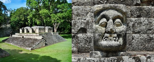Le site de Copan possède  les plus belles stèles et les décors sculptés les plus raffinés de tout l’empire maya. © Catherine Gary