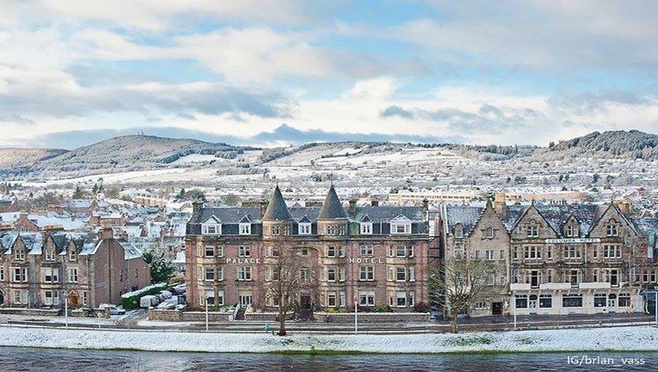 Paysage doux et romantique de l'Ecosse en hiver . © www.visitscotland.com/fr