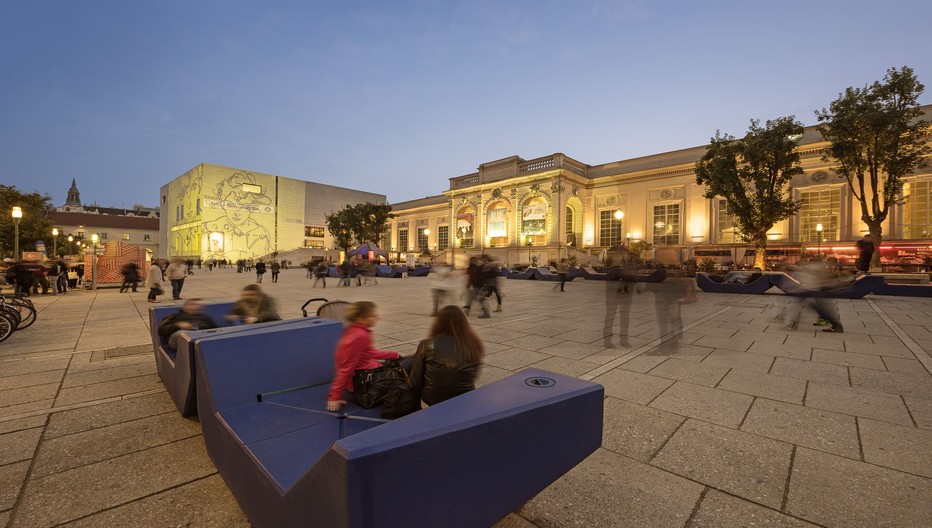 Quartier des musées à Vienne. © O.T. Vienne Christian Stemper