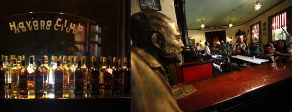 De nombreux cocktails aux noms exotiques et aujourd’hui reconnus mondialement, comme le Mojito, si cher à E. Hemingway, le Cuba Libre (tout un symbole), la Pina Colada ou encore le Daïquiri…sont servis dans les bars et restaurants cubains; © Richard Bayon