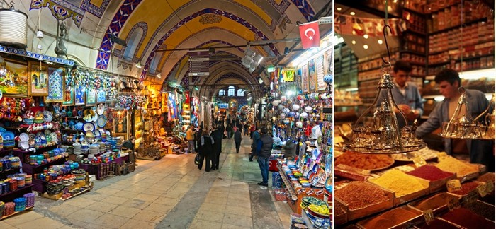 Vue d'ensemble sur le Grand Bazar et celui des Epices.© Lindigomag/Pixabay