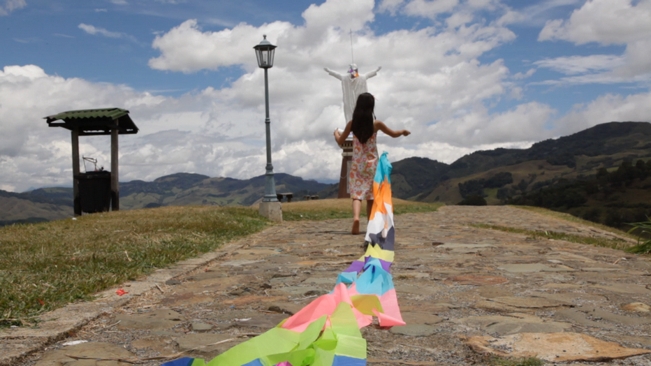 "Jérico, l'envol infini des jours " décor en technicolor. d’un film sur les femmes locales; Copyright D.R.