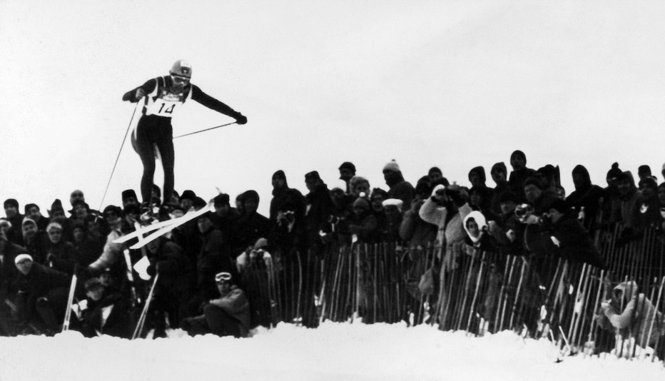 Jeux Olympiques de 1968 dans les Alpes . Copyright Getty-Images