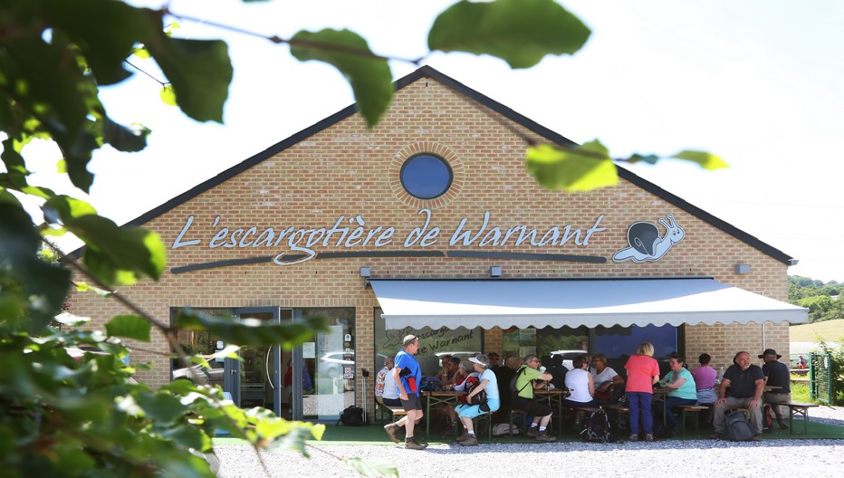 Emblême de la ville de Namur, l'escargotière Warnant propose dans sa boutique de nombreux produits à base de "gros petits gris". Crédit photo Arnaud Siquet.